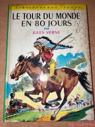 LE TOUR DU MONDE EN 80 JOURS / JULES VERNE / LİBRAİRİE HACHETTE / FRANSIZCA KİTAP (80 GÜNDE DÜNYA TURU)