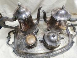 GÜMÜŞ KAPLAMA ÇAY SETİ