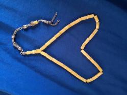 TAM EL BOY 925 AYAR GÜMÜŞ PÜSKÜLLÜ ORJİNAL UKRAYNA KAYA DAMLA KEHRİBAR TESPİH