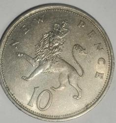 İNGİLTERE 1970  10 PENCE