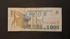 Romanya 1000 Lei 1998 Temiz+