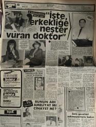 Haftanın Sesi Haftalık Magazin ve Siyasi Aktüalite Gazetesi - 4 Nisan 1986 - Sayı:14 - Çeçilya Daymaz - Yaprak'a değer biçilemiyor - Çeçilya'nın başlık parası 50 milyon - Hülya Koçyiğit'siz bir ekran lütfen! - Tatlı Kaçak Zerrin Özer - Karın doyurmayan aşk - Mehtap Ar - Pembe Mutlu'nun pembe bulutlar üstünde uçtuğu gün - Sete gazeteci sokmayanlara bakın - Atilla Oymak - Özcan Köknel - Ruhi Kahraman - ''İşte erkekliğe neşter vuran doktor'' - Nihat Mındıkoğlu - Ekrem Saatçi - Başbakan Turgut Özal'ın Başdanışmanı - Adnan Kahveci - Cem Hakko - Tilda Tezmen - Merih Turan - Babür Avarkan - Ömür Göktuna - Utku Doğdu - İncigül Doğdu - Ayşe Beyazıt - Zeynep Fadıllıoğlu - Semra Tınaz - Mustafa Bakırcıoğlu - Halil Ergün - Gülistan Okan - Mine Mutlu yeniden doğuyor - Nilgün Ersoy, Zeki Alasya'yı baştan çıkarmıştı - Leyla Somer - Hasan Bora - İbrahim Tatlıses - Güngör Bayrak - Müşerref Akay - Nihal Arda - Hülya Işıl fotoğraf ve haberi - Gazete tam değildir sadece 8 sayfası mevcuttur