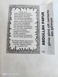 ABDULLAH PAPUR GÖRÜŞ GÜNÜ ÇİFT CAMLARDA SES GELMİYOR SADECE KARTONET