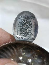 K93----BOURGOGNES PATRIARCHE GÜMÜŞ KAPLAMA ŞARAP TADIM KADEHİ