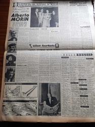 Vatan Gazetesi - 28 Haziran 1957 - Ahmet Emin Yalman Köşe Yazısı - Osman Bölükbaşı'na Dün Celpname Geldi - Buz Revüsünün Sıcak Kızları - Eskişehir'de Cumhuriyetçi Millet Partisi Ve Hürriyet Partisi Yakınlaşması -  İsmet İnönü Bugün Geliyor - Bir Tabancalı Katil Polis İle Düello Etti - Metin Toker Ameliyat Oldu - Başvekil Adnan Menderes İstanbul'da - Eflatun Kız Yazan Nihal Yeğinobalı Yazı Dizisi - İzmir Suikastının İç Yüzü General Ali Fuat Cebesoy Yazıyor Yazı Dizisi - Pertevniyal Lisesinde Diploma Töreni - Berlin Film Festivalinde Yazan Burhan Arpad Yazı Dizisi - Akciğer Kanserinde Sigara Büyük Etken - Grace Kelly'nin Bir Çocuğu Daha Oluyor - İzmir Körfezinin Rengi Kırmızılaştı - 1 Yılda 702 Karaborsacı Mahkemeye Sevkedildi - Yalman Hollywood'da Hollywood'da Bir Türk Dostu Alberto Morin - 1001 Gece Masalları Hazırlayan Suat Taşer - Gülşen Doruk Amerika'da Yazı Dizisi - Galatasaray'ı Dün Moskova'ya Uğurladık - Üç Yaşlı İngiliz Koşusunu Lorna Doone Kazandı - Fransa'da Otomobil Yarışları