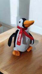 coca cola promasyonu atkılı peluş penguen 18 cm