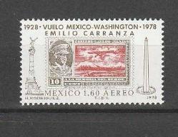 1978 Meksika Meksika-Washington Uçuşunun 50. Yıldönümü Tam Seri MNH