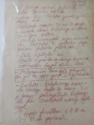 6 Nisan 1981 - Geçmiş dönemlerde forma giyen kel kafalı futbolcular - Beşiktaş genç kızlarda İstanbul Basketbol şampiyonu oldu - Güreş Ligi Sonuçlandı: 1. Boluspor 2. Bursaspor 3. Zonguldakspor haberi - Islak kalemle a4 kağıdına yazılmış bilgi notu - Tek Yaprak Arkalı Önlüdür
