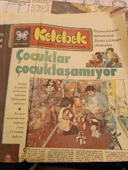 Kelebek Ev Gazetesi manşet  sayfası -  25 Mayıs 1977  -  Yeliz ,Nokta ile Virgül kız arıyor