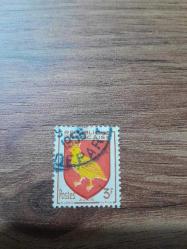 Fransa 3 F Pul Damgalı ( 1 ADET)