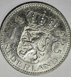 HOLLANDA 1969  1 GULDEN