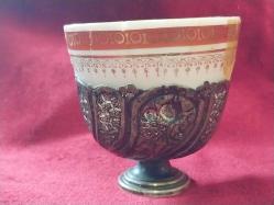 Gümüş Fincan Zarfı.. Abdülhamid Tuğralı,  Sahi Damgalı.. Zarf adet 18 gr.