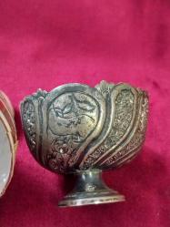 Gümüş Fincan Zarfı.. Abdülhamid Tuğralı,  Sahi Damgalı.. Zarf adet 18 gr.