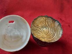 Gümüş Fincan Zarfı.. Abdülhamid Tuğralı,  Sahi Damgalı.. Zarf adet 18 gr.