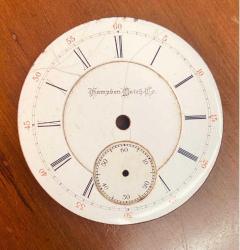 Avrupa Hampden Watch Marka Tırnaklı 4.5 cm  Çapında Emaye Kadran