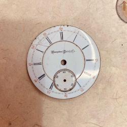 Avrupa Hampden Watch Marka Tırnaklı 4.5 cm  Çapında Emaye Kadran