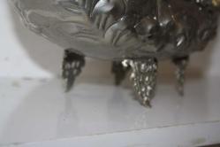 GÜMÜŞ KAPLAMA  Antika Pirinç Gondol  (ANTIK KOLİ 19