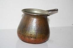 OSMANLI DAMGALI OSMANLI ZAMANINDAN KALMA BAKIR CEZVE (ANTİK KOLİ 19