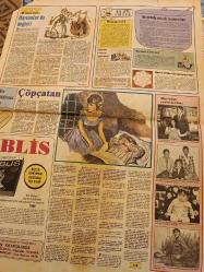 Kelebek Ev Gazetesi manşet  sayfası -  28 Eylül 1975 -  Tarık Akan,Hakan Balamir Kadir İnanır,hayallerindeki kızlar