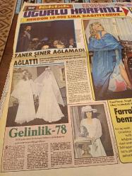 Kelebek Ev Gazetesi manşet  sayfası -  7 Ocak 1978 - Taner Şener, Emel Sayın, Serpil Barlas, Arzu Okay,Sevim Tuna
