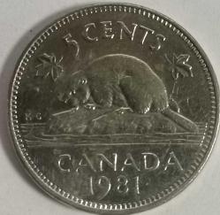 KANADA  1981   5 CENT