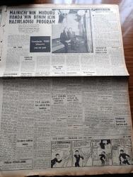 Vatan Gazetesi - 22 Mayıs 1957 - Makarios New York'a Gideceğini Bildirdi - Kasımpaşa'da Bulunan Dalgıç Okulu Ve İle Seyir Ve Hidrografi Dairesi Çubuklu'da Yeni Binasına Taşındı - Devlet Personel Kanunu Geri Kaldı - Buğday Fiyatına Yapılan Zam İyi Karşılanmadı - Judo Güreşi - Osman Bölükbaşı İmar İşini Tenkid Etti - CHP Seçim Hileleri Adlı Bir Kitap Hazırlıyor - Pamukçuluk Kongresi Devam Ediyor - Ataç'ın Öfkesi Yazan Azra Erhat - Eflatun Kız Yazan Nihal Yeğinobalı Yazı Dizisi - Berbat Süleyman'ın Duruşmalarını Yazmak Yasak Oldu - Fikret Akdora'nın İnsanlar Arasında isimli Şiir Kitabı Toplattırıldı - Siyah Kalem Yazan Ahmet Kutsi Tecer Köşe Yazısı - Havalarda 70.000 Km. Yazan Ahmed Emin Yalman Yazı Dizisi - Hikmet Baydur'un Semineri - Deprem Bölgesinde Bir Gezi Yazan Naim Tirali Yazı Dizisi - Batakhane İnsanları Yazan Adnan Veli Yazı Dizisi - 1001 Gece Masalları Hazırlayan Suat Taşer Yazı Dizisi - Vidi Vidi Çizen Walter Lantz - Mehmet Ali Has-  Lefter Küçükandonyadis'in Gollük Pası