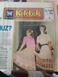 Kelebek Ev Gazetesi manşet  sayfası - 23 Temmuz 1977- Asuman Tuğberk