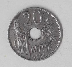 YUNANİSTAN 20 LEPTA 1912
