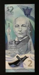 Barbados 2 Dolar 2022 ÇİL POLİMER KAĞIT PARA