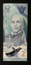 Barbados 2 Dolar 2022 ÇİL POLİMER KAĞIT PARA
