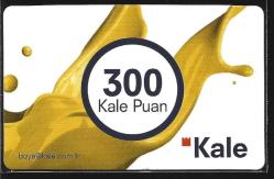 Efemera - K = PROMOSYON  KARTI ( KALE ) 300  KALE  PUAN - SERT  KARTON * TEMİZ  ve  NADİR - kitantik - kitaLog
