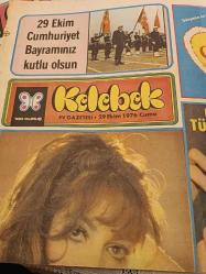 Kelebek Ev Gazetesi logo sayfası-  29 Ekim 1976 - Türkan Şoray