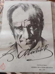 Atatürk ün 100.ncü Doğum Yılını Kutlar  1881-1981  * Saatli Maarif Takvimi Ressam, Etem Çalışkan