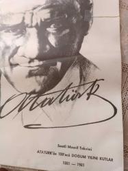 Atatürk ün 100.ncü Doğum Yılını Kutlar  1881-1981  * Saatli Maarif Takvimi Ressam, Etem Çalışkan