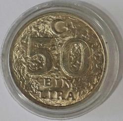 1996 Dünya Gıda Zirvesi - Roma  50 Bin Lira Hatıra Parası  Plastik Kapsülünde