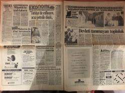 Hürriyet Gazetesi - 1 Şubat 1987  - Emin Çölaşan - Uğur Mumcu - ABD - AP - Anayasa Mahkemesi - Anayasa - Mahkeme - Anayasa Mahkemesi Kararı - Başbakan - Türkiye - Silah - Erdal İnönü - DSP - Otel - Çelik - Şili - Pasaport - Şener - Hastane - Tasarım - Göç - Sağlık Reformu - Reform - Sağlık - ANAP - İstanbul - Tıp - Turizm - Onur - GP - Isla - İngiltere - Kurtarma - Hükümet - Tarım - Vergi - Ekonomi - IMF - Eren - Köprü - Belçika - Savunma - Erdoğan - Yusuf - Galatasaray - Taraftar - Vida - Ceza - Beşiktaş - Bale - Basketbol - Turnuva - Puan Durumu - Orhan Gencebay - LP - Fenerbahçe - Ankara - Efes Pilsen - Voleybol - Petrol - Sanat - Konyaspor - Kaka - Riga - Oğuzhan - Napoli - Dava - Nez - Kupa - Malta - Arto - Tank - Opera - Denetim - Enflasyon - Dolar - Proje - Anayasa Değişikliği - Demokrasi - Bülent Ecevit - Almanya - Dans - Model - Leonardo - Agu - Seçim - BM - Memur - Yasa Tasarısı - Eğitim - DYP