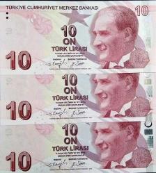 9. EMİSON 10 LİRA SERİ TAKİPLİ 3'LÜ LOT GÜZEL NUMARA ÇİL RESİMDEKİ ÜRÜN GÖNDERİLECEKTİR (X-30)
