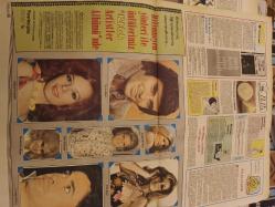 Kelebek Ev Gazetesi manşet sayfası - 20 Eylül 1979-  Fatma Girik eş arıyor. Gülşen Bubikoğlu, Tarık Akan, Hülya Koçyiğit, Muazzez Abacı, Cüneyt Arkın, Zeki Müren,, Ajda Pekkan , Filiz Akın.