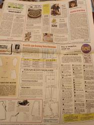 Kelebek Ev Gazetesi manşet sayfası - 2 Aralık 1974 Seçil Heper, Fatma Girik , Yıldız Kenter, Melih Caculi