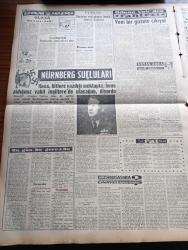 Vatan Gazetesi - 8 Şubat 1959 - 21. Kongre Karşısında Yazan Ahmet Emin Yalman Köşe Yazısı - Kıbrıs NATO İçinde Bağımsız Olacak - İki Devlet Adamı İngiltere Başbakanı Macmillan İle Amerikan Dışişleri Bakanı John Foster Dulles Fotoğrafı - Bütçe Komisyonu Toplantısında Zam Tasarıları Dün Gece Kabul Edildi - İktisadi İşbirliği 21,5 Milyon Dolar Kredi Açıyor - Başbakan Adnan Menderes'in Ödeneği 3000 Liraya Çıkıyor - Tophane'de Tehlikeli 60 Bina Tahliye Ediliyor - Park Otelde Bir Fransız İntihar Etti - Ay Tutulduğu Gece Yazan Kemal Bilbaşar Yazı Dizisi - Grev Hakkı Ve Demokrat Parti Yazan Muammer Aksoy - Avni Doğan Resim Sergisi Açıyor - Fikir Ve Sanat Yazan Ali Gevgilili - Oktay Akbal Köşe Yazısı - Nürnberg Suçluları Çeviren Hale Kuntay Yazı Dizisi - Adnan Veli'den Fantezi - Briç Masasında Cinayet Yazan Agatha Christie Yazı Dizisi - Fenerbahçe Beyoğluspor'u Ancak Penaltı İle Yendi - Bugün Mithatpaşa'da Galatasaray Adalet İle Karşılaşıyor - Vefa 1 İstanbulspor 0 - Haftalık Hoş Memo Karikatür