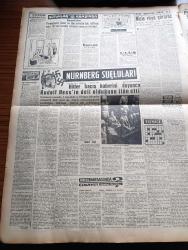 Vatan Gazetesi - 9 Şubat 1959 - Üç Milyarlık Açık Yazan Ahmet Emin Yalman Köşe Yazısı - Kıbrıs İçin Kesin Karara Varılıyor - İngiliz Hakimiyeti Sona Erince Cumhuriyet İdaresi Kurulacak - Evin Kapısı Üstüne Mühürlenen Kadın Bugün Kurtulacak - Mebus Maaşları Dün Gece 4480 Liraya Yükseltildi - Nikita Kruşçev Ve Kürk - Küba'nın Doğu Bölgelerine Giden Fidel Castro Çocuklara Oyuncak Dağıttı - Ay Tutulduğu Gece Yazan Kemal Bilbaşar - Robert College'in Yarınki Manzarası -  Demokrat Parti'nin TomTom Ocağı Davul Ve Zurna İle Açıldı - Adalet Bakanı Esat Budakoğlu - Bir Kedi Vatan Cephesine Katılmış - Türkiye Serbest Muhasebeciler Sendikası İdarecileri Aleyhine Dava Açıldı - Demokratlar Hürriyet Partisi'ne Mason Dedi - Nürnberg Suçluları Çeviren Hale Kuntay Yazı Dizisi - Briç Masasında Cinayet Yazan Agatha Christie Yazı Dizisi - Galatasaray Adaleti 6 0 Mağlup Etti - Galatasaray Modayı 69 64 Yendi - Cankurtaran Kanlıcayı 2 1 Yendi - Burç Falı - Stiv Roper Çizen Saunder Ve Waggon -