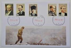 EFM.6160 2018 ATATÜRK KONULU RESMİ POSTA PULLARI İLK GÜN FDC