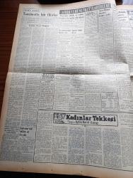 Vatan Gazetesi - 26 Ocak 1953 - Dokuz Prensip Yazan Ahmet Emin Yalman Köşe Yazısı - Demokrat Parti Genel İdare Kurulu İrtica İşini İnceledi - Doğu Almanya'da Yahudilere Baskı - Malatya'da Ahmet Emin Yalman Suikastı Tahkikatı Sona Ermek Üzere - Amerika'nın Bazı Memleketlerde İhtarı - Tanzimatta Hür Fikirler Yazan Avukat Reşat Kaynar - Doçent Feyyaz Berkay Vazifeye Başladı - Balattaki Kiliseyi Soydular - Avrupa'da Grip Salgını Var - Pakistan'da Mecburi Namaz Kılınması İstendi - Uzakdoğu'dan Hakikatler Ve Masallar Yazan Altemur Kılıç Yazı Dizisi - Edebiyat Kongresi Yazan Oktay Akbal - Şehirden Röportajlar Yazan Sadun Tanju - Amerika'dan Vatan'a Yazan Sara Ertuğrul Yazı Dizisi - Onu Affettim Filmi Oynayanlar Bülent Ufuk Suzan Rutkay Ve Neyzen Tevfik - Galatasaray Vefa İle Berabere Kaldı - Federasyon Eski Başkanı Ulvi Yenal'ın Beyanatı - Philips Pilli Radyoları - Radyolin Diş Macunu - Emlak Bankası- Arı Bisküvileri - Ankara'da Gazeteciler Cemiyetinin Kongresi Yapıldı - Nazlı Tlabar
