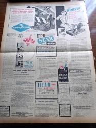 Vatan Gazetesi - 25 Ocak 1953 - Kalplerdeki Üzüntüler Yazan Ahmet Emin Yalman Köşe Yazısı - İran Parlamento Kapısında Halk Ve Asker - General Collins Kore'ye Gidiyor - İrtica Tahkikatında Yeni Safhalar - İslam Demokrat Partisi Başkanı Cevat Rıfat Atılhan Tevkif Olundu - Başbakan Adnan Menderes Basın Toplantısı Yapacak - Eski Amerikan Cumhurbaşkanı Truman Halkın Karşısında - Kadınlar Tekkesi Yazan Refik Halid Karay Yazı Dizisi - Tanzimatta Hür Fikirler Yazan Avukat Reşat Kaynar - Büyük Bir Pul Kaçakçılığı Meydana Çıkarıldı - Orkestra Şefi Wilhelm Furtwaengler Sahnede Hastalandı - Senenin En Büyük Filmi Saba Melikesi Belkis- Amerika'dan Vatan'a Yazan Sara Ertuğrul Yazı Dizisi - Cemiyet Hayatı -  İstanbul Sinemalar Tiyatrolar Programı - Habeş Güneşi Yazan Jean D'esme Yazı Dizisi - Kısa İlanlar -  Eskrim Karşılaşmaları Fotoğraflı - Minerva Dikiş Makineleri - Good Year Lastikleri - İstanbul Ankara İzmir Teknik Üniversite Teknik Okulu Radyo Programı - Star Traş Bıçağı - Emlak Bankası-