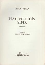 HAL VE GİDİŞ SIFIR