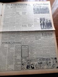 Vatan Gazetesi - 2 Şubat 1953 - Demokrat Parti'de Yeni Ruh Yazan Ahmet Emin Yalman Köşe Yazısı İşsizlik - Tren'e Yapılan Sabotaj Tahkikatı Devam Ediyor - Beşiktaş Galatasaray'ı 2 1 Yendi - Fenerbahçe Beyoğluspor'u 1 0 Yendi - Kuzey Avrupa'da Şiddetli Bir Fırtına Hüküm Sürüyor - Balık Baştan Kokar Adlı Kanun Teklifi - İngiliz İşçi Partisi Sol Cenah Lideri Bevan Amerika'ya Hücum Ediyor - Kadınlar Tekkesi Yazan Refik Halid Karay Yazı Dizisi - İnsanlar Nasıl Mesut Olabilir 1 Yazan Filozof Lord Bertrand Russel  - Kadıköy Yeldeğirmeni Okulunda Defile Yapılacak - Türk Devrim Ocakları Beyazıt Ocağı Kongresi - Asya'da İlk Televizyon - Kedi Köpek Ve Salyangoz İhraç Ediliyor - Mapusane Çeşmesi Yazan Mehmet Yanık Yazı Dizisi - Mozaik Sergisi - Neyzen Tevfik'in İsim Babası Olduğu Musiki Aleti Enin - Habeş Güneşi Yazan Jean D'esme Yazı Dizisi - Borsa - Lion Mağazası - Puro Tuvalet Sabunu - Çapamarka - Arı Bisküvileri - Radyolin Diş Macunu - Tahran'da Sovyet Aleyhtarı Nümayişler - Küçük Tiyatro