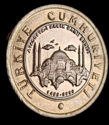 2020 Ayasofya Hatıra parası 1 Lira Çil