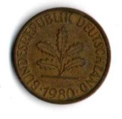 Almanya 10 Pfennig 1980-F (mp1790)