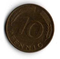 Almanya 10 Pfennig 1988-F (mp1791)