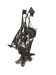 Antika Koleksiyonluk Telkari Gümüş Gemi